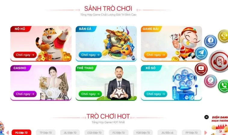 Đa dạng các thể loại game để trải nghiệm tại nhà cái J88